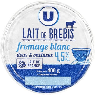 Fromage blanc au lait de brebis 4,5%MG - 400g