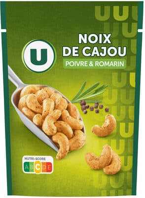 Noix de cajou romarin poivre paquet de 100g
