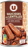 Saucisses aux lentilles boite de 420g