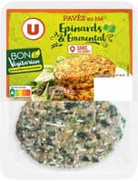 Pavés au blé épinards emmental bon et végétarien - x2 - 200g