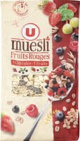 Muesli floconneux aux fruits rouges