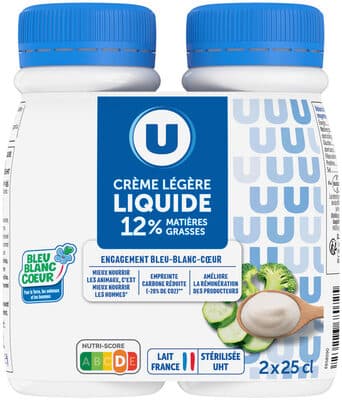 Crème légère liquide Bleu Blanc Coeur, 12%MG