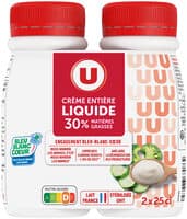 Crème entière liquide 30%MG