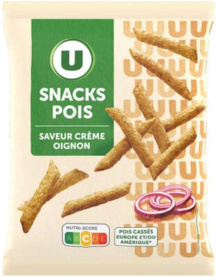 Biscuits apéritifs Snack pois saveur crème oignon 60g