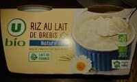 Riz au lait de brebis nature 2x140g