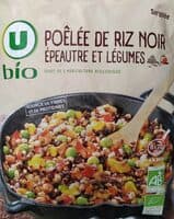Poelée de riz noir épeautre et légumes 600g