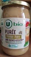 Purée pomme poire sans sucres ajoutés 625g