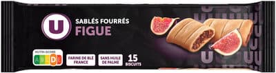 Biscuits sablés fourrés à la figue - x15 - Paquet de 165g