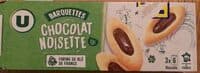 Barquettes au chocolat et aux noisettes 2x120g