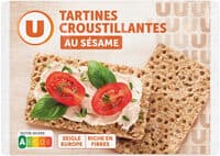 Tartines croustillantes seigle et sésame 250g