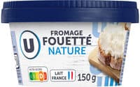 Fromage fouette au lait nature pasteurisé 24%MG 150g