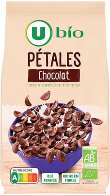 Céréales Pétales de blé chocolat bio, sachet 375g