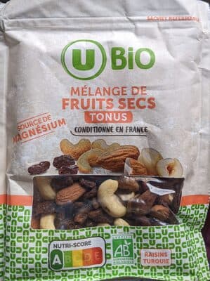Mélange de fruits secs "Tonus" - Sachet 125g