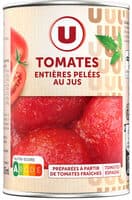 Tomates entières pelées au jus - Boîte de 238g net égoutté
