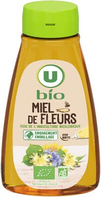 Miel de fleurs liquide bio - Squeezer doseur 250g