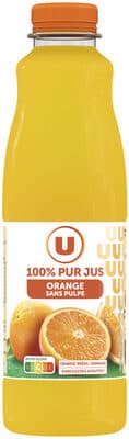 Pur jus d'orange Bouteille PET 1L