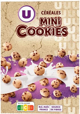 Céréales mini cookies, paquet 375g