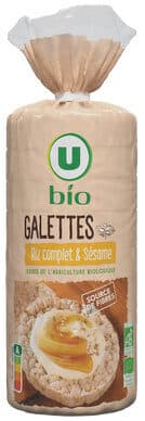 Galettes riz complet & sésame 130g