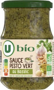 Sauce pesto vert basilic