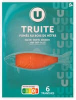 Truite fumée au bois de hêtre 6 tranches 150g