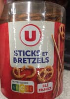 Sticks & bretzels salés, tubo 300g