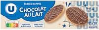 Sablés nappés au chocolat au lait, étui 200g
