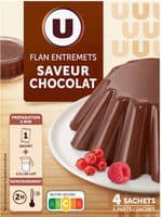 Préparation Entremets pour flan chocolat, 4 doses, 232g