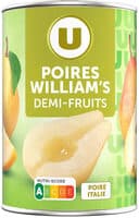 Poires demi-fruits au sirop léger, boîte 1/2 225g