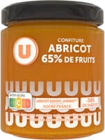 Confiture abricot 65% de fruits, 320g