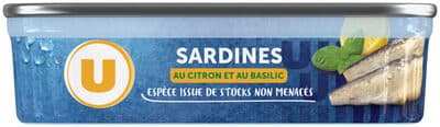 Sardines citron basilic boîte 1/5 135g