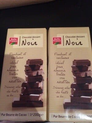 Chocolat dessert Noir