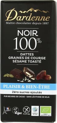 Noir 100% dattes graines de courge et sésame toasté