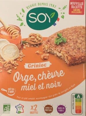 Grinioc orge chèvre, miel, noix