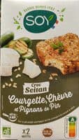 Croc' Seitan Courgettes & Chèvre aux pignons de pin