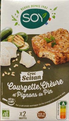 Croc' Seitan Courgettes & Chèvre aux pignons de pin