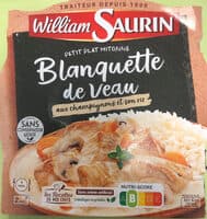Blanquette de veau aux champignons et son riz