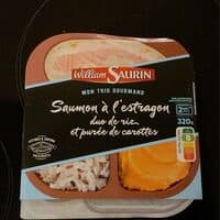 Saumon duo riz purée de carottes