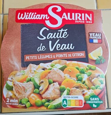 Sauté de veau Petits légumes Citron