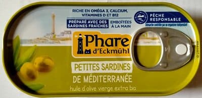 Sardines à l'huile d'olive vierge extra bio