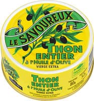 Thon albacore à l'huile d'olive LE SAVOUREUX 80g