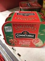 Sardines au piment d'Espelette Connétable