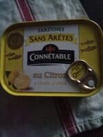 Sardines sans arêtes au citron et à l'huile d'olive vierge extra