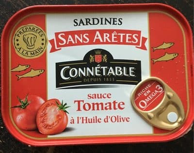 Sardine à la tomate et à l'huile d'olive