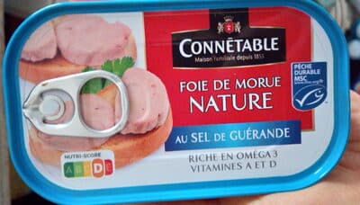Foie de Morue nature au sel de Guérande