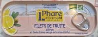 Filets de truite citron et huile d'olive vierge extra bio