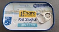 Foie de morue au naturel -50% de sel