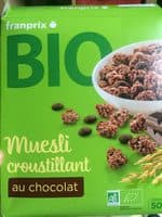 Muesli croustillant au chocolat