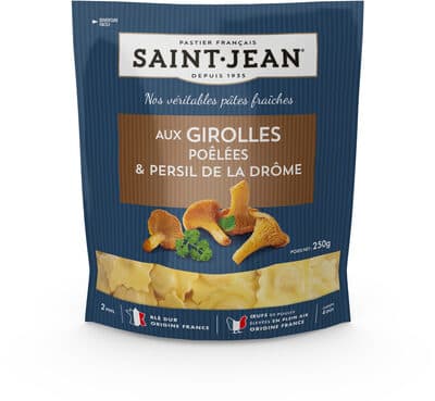 Ravioli aux girolles poêlées & persil de la Drôme sachet