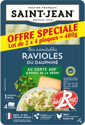 Ravioles du Dauphiné LABEL ROUGE IGP Lot de