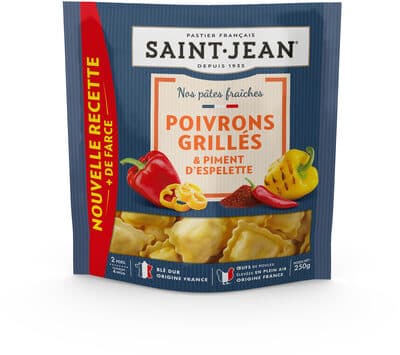 Pâtes fraîches poivrons grillés